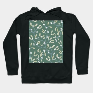 Snow drops on green Hoodie